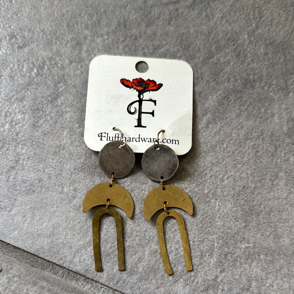 Fluff hardware earrings